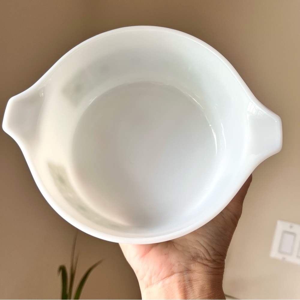 Pyrex verde square flower 472 1.5 pint casserole dish great condition - Picture 5 of 10